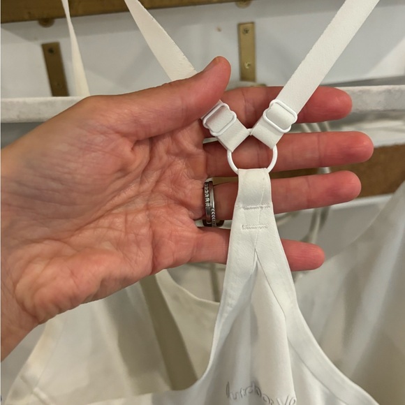 Bundle of 2!! Outdoor Voices exercise dress in white and AE halter top - Picture 7 of 12